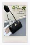 Chanel New Bowling Bag Particle Embossed Cow Leather Bag Size: 27 × 17 × 8 CM