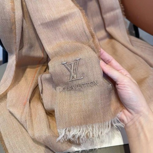 Louis Vuitton Classic Embroidered Cashmere Tassel Scarf Size: 80 * 200 CM