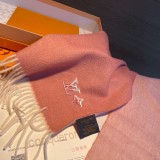 Louis Vuitton Classic Embroidered Logo Cashmere Scarf Size: 30 * 180 CM