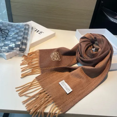 Loewe Fashion Double Sided Color Cashmere Tassel Scarf Size: 35 * 180 CM