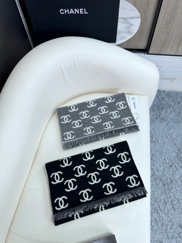 Chanel New Unisex Classic Double sided Scarf Shawl Size: 35 * 180 CM