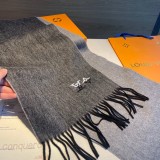 Louis Vuitton Classic Embroidered Logo Cashmere Scarf Size: 30 * 180 CM