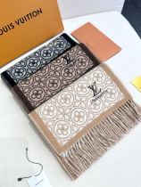 Louis Vuitton Classic Clover Double sided Jacquard Cashmere Scarf Size: 45 * 185 CM