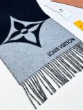 Louis Vuitton Classic Two Color Logo Jacquard Tassel Wool Scarf Size: 32.5 * 192 CM