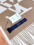 Louis Vuitton Classic Two Color Logo Jacquard Tassel Wool Scarf Size: 32.5 * 192 CM