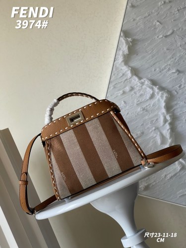 Fendi New Handmade Striped Kitten Bag Size: 23X11X18 CM