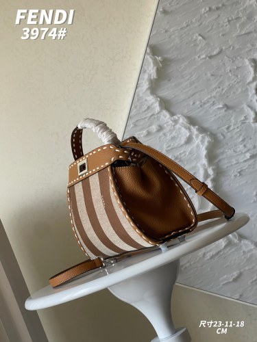 Fendi New Handmade Striped Kitten Bag Size: 23X11X18 CM