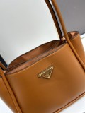 Prada Classic Triangle Logo Mini Tote Basket Size: 18x6.5x10.5 CM
