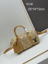 Louis Vuitton Fashion Straw Keepall Pillow Bag Size: 25x14x12 CM