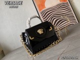 Versace New Fashion Crocodile Pattern Printed Handbag Crossbody Bag Size: 26X12 × 20 CM