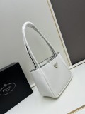 Prada Classic Triangle Logo Mini Tote Basket Size: 18x6.5x10.5 CM