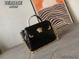 Versace New Fashion Crocodile Pattern Printed Handbag Crossbody Bag Size: 26X12 × 20 CM