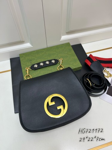 Gucci Classic Retro Interlocking G Handbag Crossbody Bag Size: 29 x 22 x 7 CM