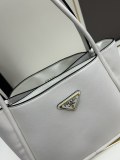 Prada Classic Triangle Logo Mini Tote Basket Size: 18x6.5x10.5 CM