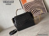 Versace New Fashion Crocodile Pattern Printed Handbag Crossbody Bag Size: 26X12 × 20 CM