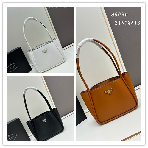 Prada Classic Triangle Logo Mini Tote Basket Size: 18x6.5x10.5 CM