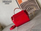 Versace New Fashion Crocodile Pattern Printed Handbag Crossbody Bag Size: 26X12 × 20 CM