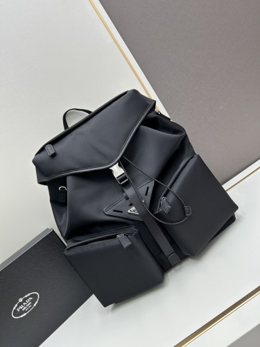 Prada Classic Nylon Backpack Strap Bag Size: 36x46x14 CM