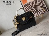 Versace New Fashion Crocodile Pattern Printed Handbag Crossbody Bag Size: 26X12 × 20 CM