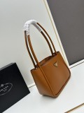 Prada Classic Triangle Logo Mini Tote Basket Size: 18x6.5x10.5 CM