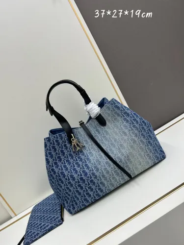 Dior Classic Casual Denim Handbag Size: 37 x 27 x 19 CM
