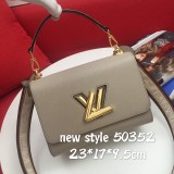 Louis Vuitton Classic LV Twist Leather Handbag Crossbody Bag Size: 23.0 x 17.0 x 9.5 CM