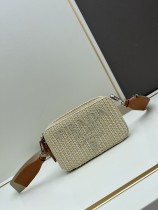 Prada Simple Fashion Straw Camera Bag Size: 20x12x6 CM