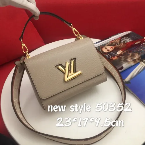 Louis Vuitton Classic LV Twist Leather Handbag Crossbody Bag Size: 23.0 x 17.0 x 9.5 CM