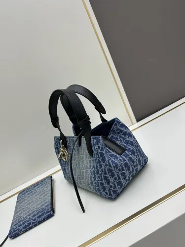 Dior Classic Casual Denim Handbag Size: 23x 14 x 12 CM