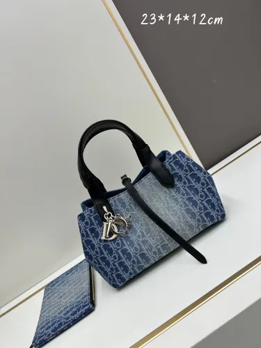 Dior Classic Casual Denim Handbag Size: 23x 14 x 12 CM