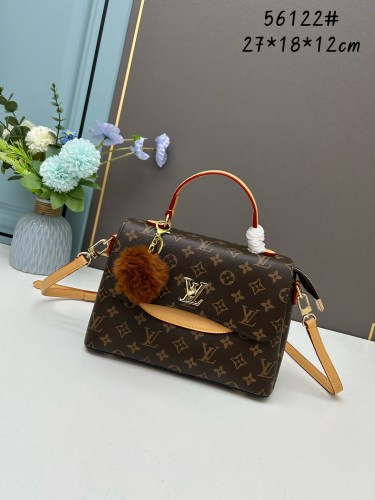 Louis Vuitton New Classic Logo Leather Handbag Crossbody Bag Size: 27x18x12 CM