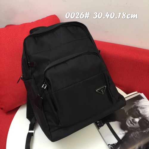 Prada Men's and Women's Waterproof Backpack Size: 30x40x18 CM