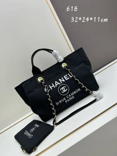 Chanel Fashion Casual Versatile Beach Bag Size: 40x 24 x 11 CM
