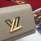 Louis Vuitton Classic LV Twist Leather Handbag Crossbody Bag Size: 23.0 x 17.0 x 9.5 CM