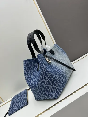 Dior Classic Casual Denim Handbag Size: 37 x 27 x 19 CM