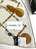 Chanel Versatile Small Fragrance Pearl Dark Pattern Jacquard Silk Square Towel Size: 90 * 900 CM