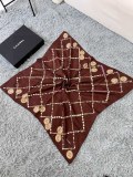 Chanel Versatile Small Fragrance Pearl Dark Pattern Jacquard Silk Square Towel Size: 90 * 900 CM