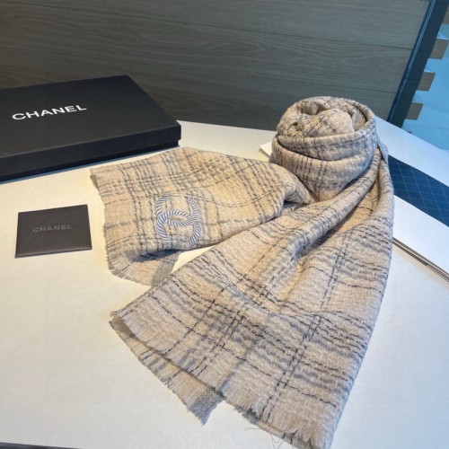 Chanel Classic Logo Versatile Wool Scarf Size: 50 * 200 CM