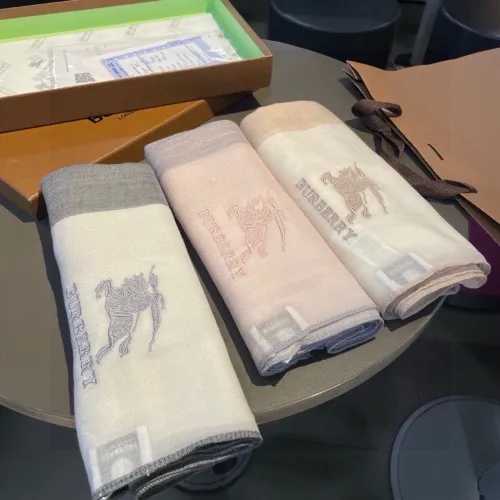 Burberry Classic Embroidered War Horse Logo Luxury Wool Scarf Size: 90 * 200 CM