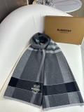 Burberry Classic Men's Embroidered TB Grid Cashmere Scarf Size: 32 * 180 CM