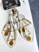 Chanel Versatile Small Fragrance Pearl Dark Pattern Jacquard Silk Square Towel Size: 90 * 900 CM