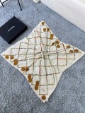 Chanel Versatile Small Fragrance Pearl Dark Pattern Jacquard Silk Square Towel Size: 90 * 900 CM