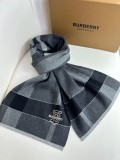 Burberry Classic Men's Embroidered TB Grid Cashmere Scarf Size: 32 * 180 CM