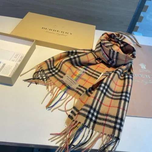 Burberry New Unisex Rainbow Striped Wool Scarf Size: 30 * 200 CM