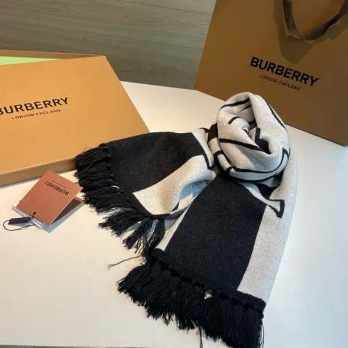 Burberry Classic TB Jacquard Striped Cashmere Scarf Size: 30 * 175 CM