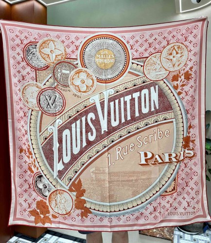 Louis Vuitton New Classic Logo Jacquard Velvet Square Towel Size: 140 * 140 CM