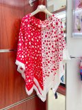 Louis Vuitton New Fashion Color Wave Dot Jacquard Silk Wool Shawl Size: 140 * 140 CM