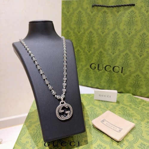 Gucci Classic Trendy Double G Tag Vintage Necklace