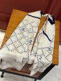Chanel Fashion Double C Logo Mesh Cashmere Square Towel Size: 140 * 140 CM