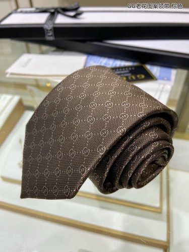Gucci Classic GG Vintage Pattern Silk Tie